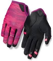 Giro Gloves, La DND Womens, Checkered/Peach, S
