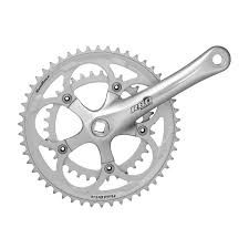 Sunrace, Crankset, FCR86, Square, 50 - 34T, Silver