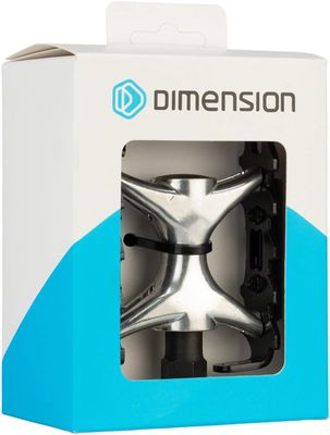 Dimension, Pedals, Mountain Comp, Platform, Aluminum, 9/16&quot;, Black/Silver