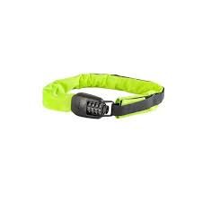 Hiplok, Chain Lock, Spin Combo, 75cm, Neon Yellow