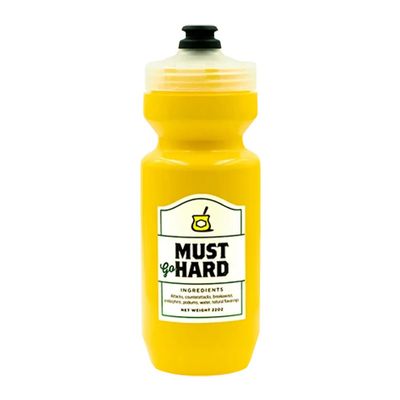 Spurcycle, Must go Hard, Water Bottle, Yellow, 22oz