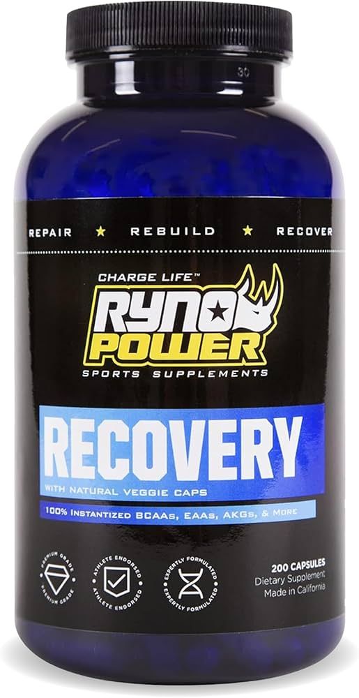 Ryno Power, Recovery, Capsules, 200 pc, Supplement