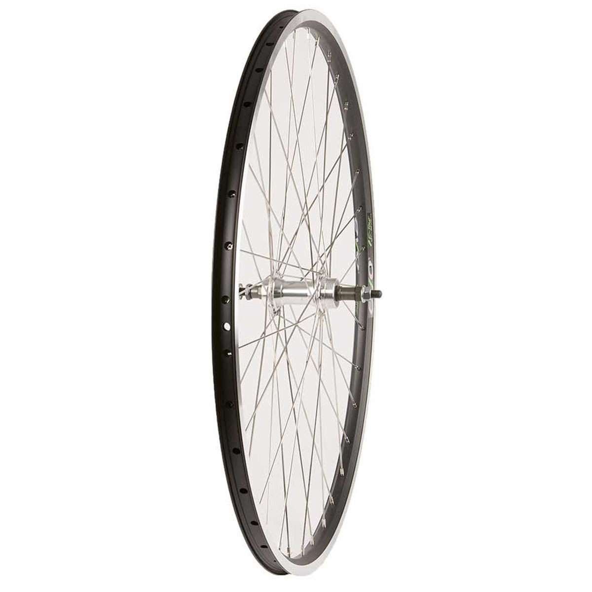 Wheel Shop,  Wheel, Rear, EVO E-Tour 19 Black / Stainless, Freewheel, 700C, 36 spokes, FM-31-R, Bolt-on