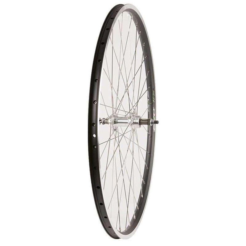 Wheel Shop,  Wheel, Rear, EVO E-Tour 19 Black / Stainless, Freewheel, 700C, 36 spokes, FM-31-R, Bolt-on