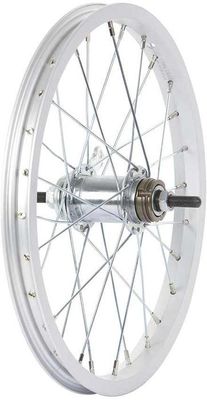 Wheel Shop, Rear 16'' Wheel Alex C1000 Silver / Caster Silver, 28 Steel spkes, Nutted axle