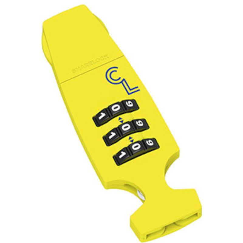 Lazer, Cappuccino Helmet Lock, Flash Yellow