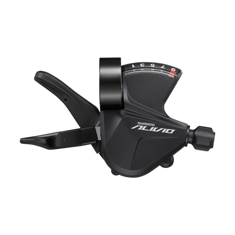 Shimano Shift Lever, SL-M3100-R, Alivio, Right, 9 Speed, Rapidfire Plus, w/ Optical Display