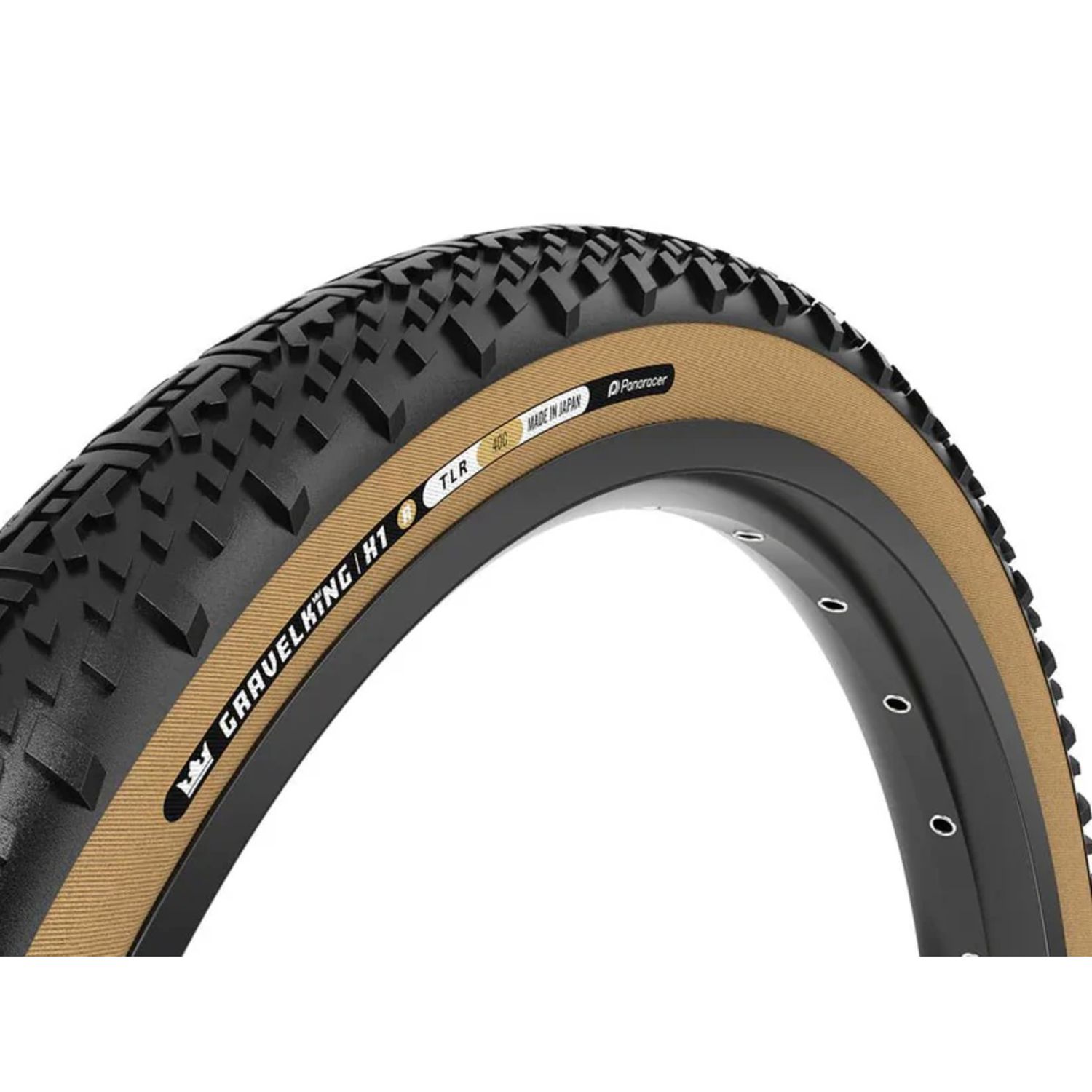 Panaracer, Tire, Gravel King X1-R, 700 x 45c, Tan Wall, TLR