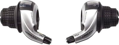 Shimano, Tourney Revshift SL-RS45, Twist Shifters, 7 x 3 speed, Black, Pair