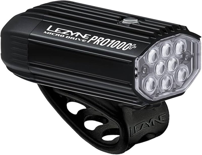 Lezyne, Micro Drive Pro 1000+, Light, Front, Black