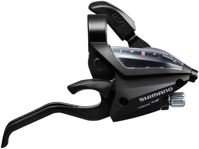 Shimano, Shift/Brake Lever, ST-EF500-7R-2A, 7 Speed, Right