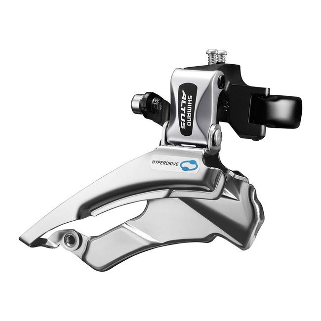 Shimano, Front Derailleur, FD-M313, Altus, Down Swing, Dual Pull, 7/8 Speed, 34.9mm (w/31.8 &amp; 28.6mm Shims), 42/48T