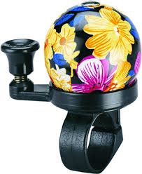 49n, Bell, Floral Bouquet Dinger Bell, Black