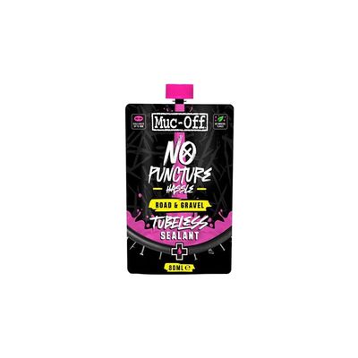 Muc-Off, No Puncture, Road &amp; Gravel Tubeless Sealant, Tubeless Sealant, 80ml