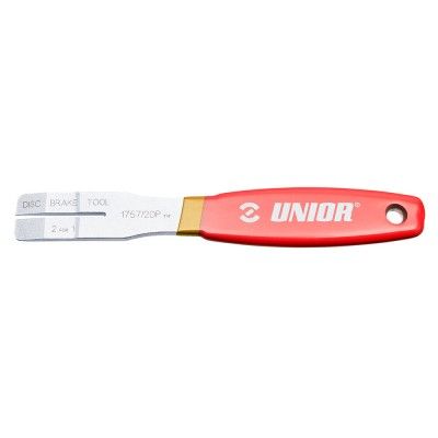 Unior, Tool, 2 for 1 Disc Brake Tool, Red