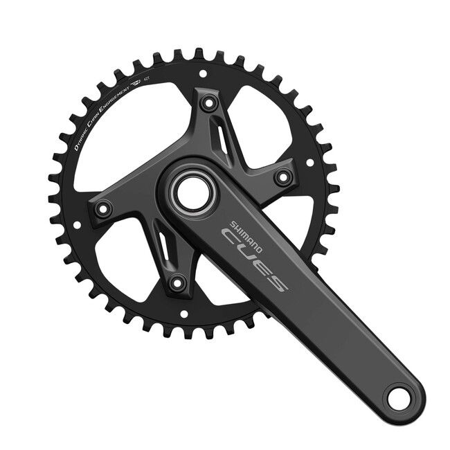 Shimano, Crankset, FC-U6030-1, CUES, 9/10/11 Speed, 165mm, 40T, 1x, Black