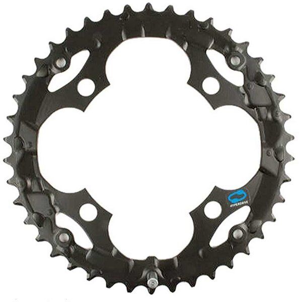 Shimano, Chainring, 48T, 8/9 Speed, BCD 104mm, 4 Bolt, Outer for 28/38/48, Steel, Black