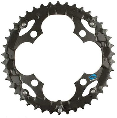 Shimano, Chainring, 48T, 8/9 Speed, BCD 104mm, 4 Bolt, Outer for 28/38/48, Steel, Black