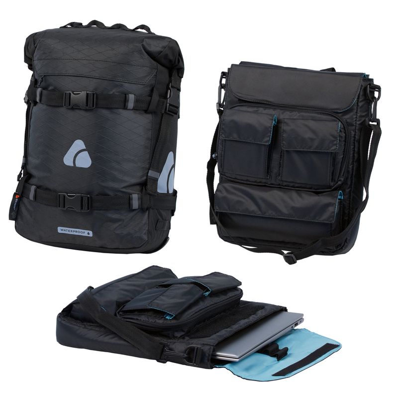Axiom, Pannier Bag, Ocean-X Laptop Pannier Pack 18+, 18L, Waterproof, Black