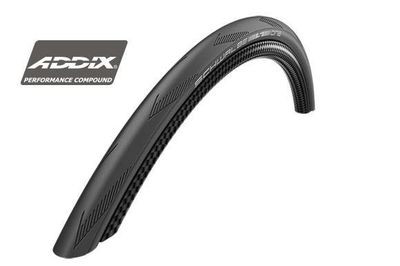 Schwalbe One Tire, 700 x 28c (28-622), Black, Tube, LiteSkin, Addix, RaceGuard, Folding