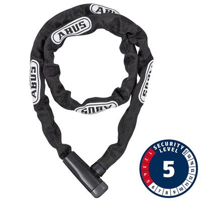 Abus, Chain Lock, Steel-O-Chain 5805K Key, 5mm x 75cm, Black