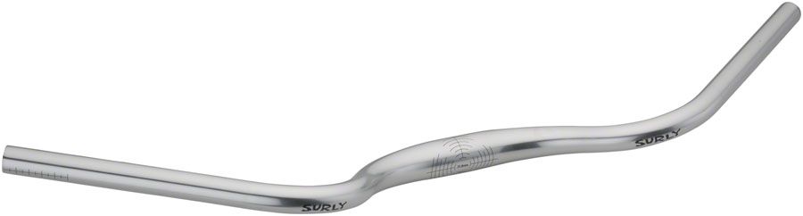 Surly, Handlebar Terminal Bar - 31.8mm Clamp, 735mm Width, 40mm Rise, Aluminium, Silver