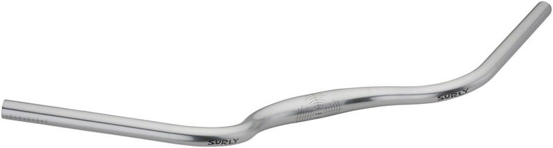 Surly, Handlebar Terminal Bar - 31.8mm Clamp, 735mm Width, 40mm Rise, Aluminium, Silver