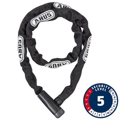 Abus, Steel-O-Chain 5805K Chain with key lock, 5mm x 110cm, Black
