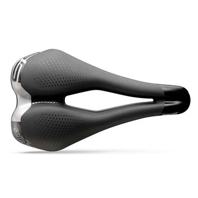 Selle Italia, Saddle, S 5 Superflow, 255 x 160mm, Unisex, 325g, Black/Hi-Viz