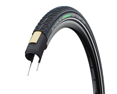 Schwalbe, Road Cruiser, Active Line, Wire Bead, 24x1.75, K-Guard, Green Compound, Black, Reflex Reflective Strip
