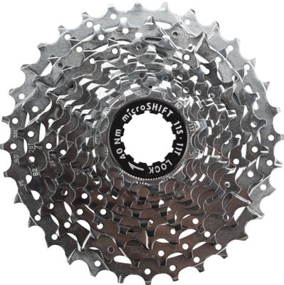 microSHIFT H11 Cassette - 11 Speed, 11-34T, Silver, Chrome Plated