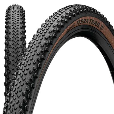 Continental, Tire, Terra Speed, 700 x 40, Coffee Sidewall, Folding, ProTection TR + Black Chili