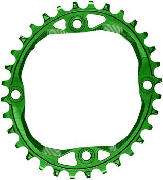 absoluteBLACK, Chainring, Oval 104 BCD, 32t, 4 Bolt, Green