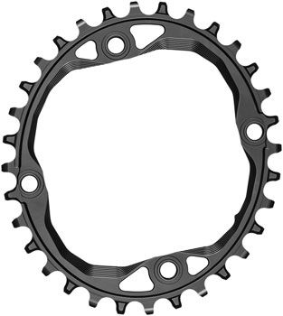 absoluteBLACK, Chainring, Oval 104 BCD, 32t, 4 Bolt, HG+ Chain, Black
