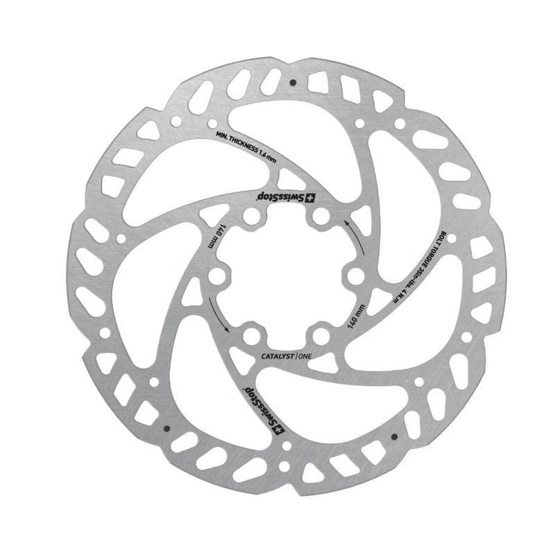 SwissStop, Brake Rotor, Catalyst One 6 Bolt, 140mm, ISO 6B