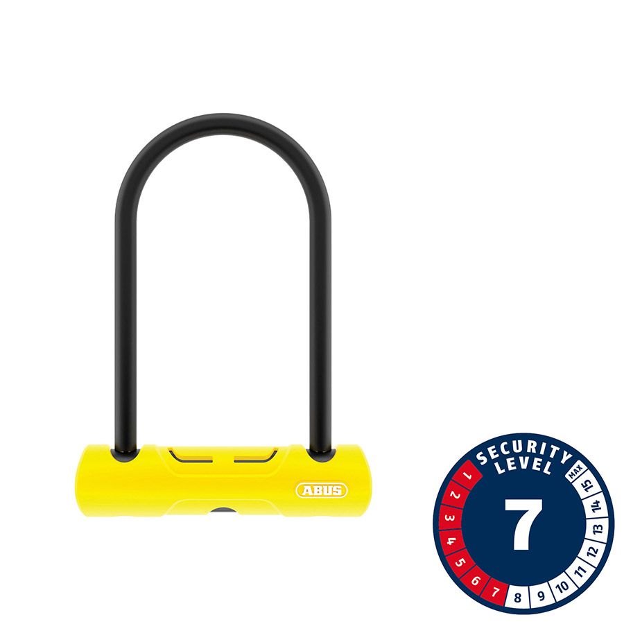 Abus, U-Lock, Ultra 402 Mini, Key, 150 x 160mm, 10mm, Yellow