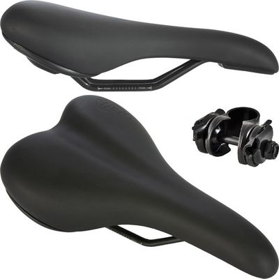 49n, Saddle, Perch, 155mm, Hybrid Comfort, Black