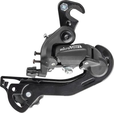microSHIFT, Rear Derailleur, m21, 6/7/8 Speed, Long Cage, Claw Hanger, Black