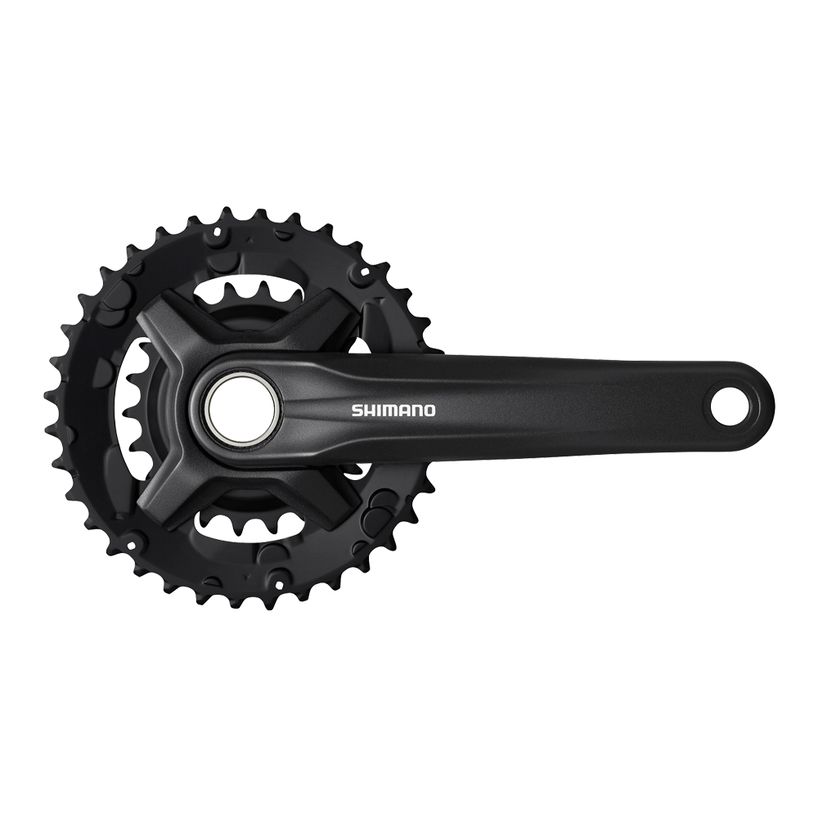 Shimano, Crankset, FC-MT210-2, 9 Speed, 170mm, 46-30T, w/o CG, Black