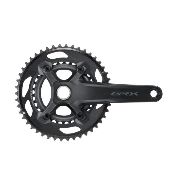 Shimano, Crankset, GRX FC-RX610-2, 11/12 Speed, 24mm, BCD: 80/110, 30/46, 165mm, Black