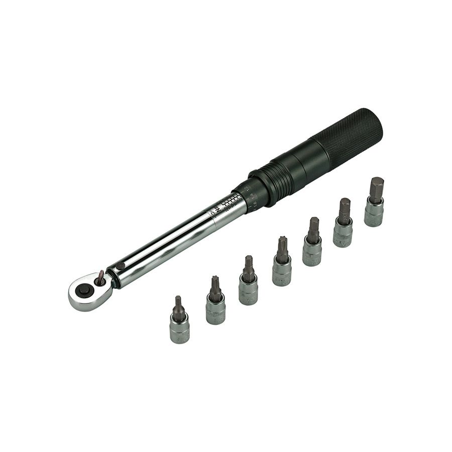 BBB Cycling, BTL-173 TorqueSet Deluxe, Torque Wrench, Ratcheting: Yes, : 1/4", : Metric/Imperial, : 3,4,5,6,8mm Hex, T25, T30, Set