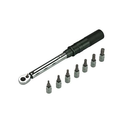 BBB Cycling, BTL-173 TorqueSet Deluxe, Torque Wrench, Ratcheting: Yes, : 1/4", : Metric/Imperial, : 3,4,5,6,8mm Hex, T25, T30, Set