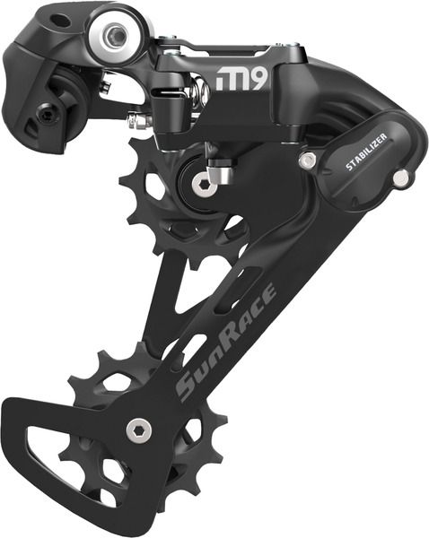 SunRace, Rear Derailleur, M900, 9 Speed, Medium Cage, Black