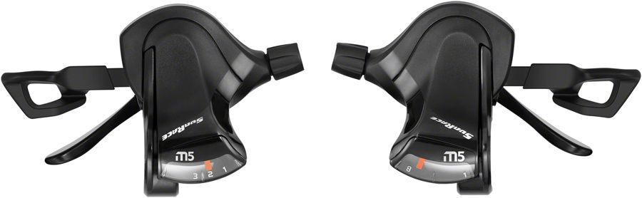 SunRace M503 Flat Bar Trigger Shifter Set - 3 x 8-Speed, Dual Lever