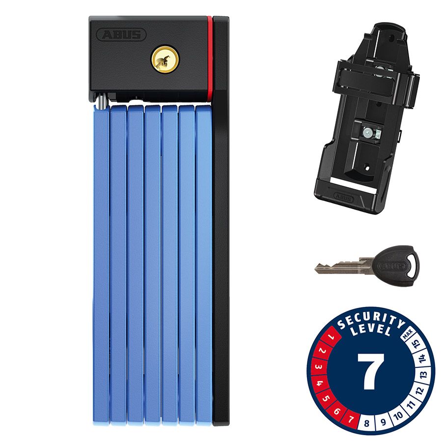 Abus, Bordo Big uGrip 5700, Folding Lock, Key, 100cm, Blue