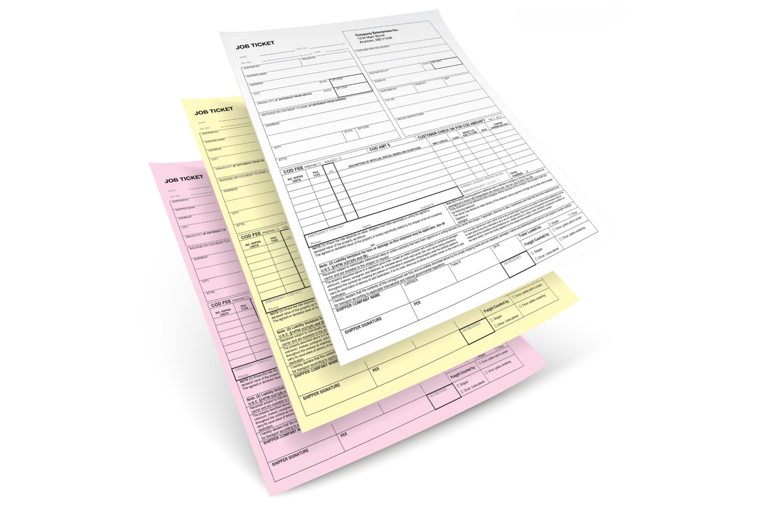 2-Part Carbonless Invoices