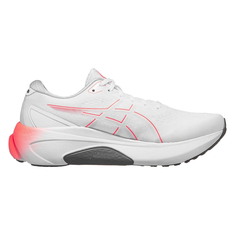 ASICS Gel Kayano 30 White/Sunrise Red