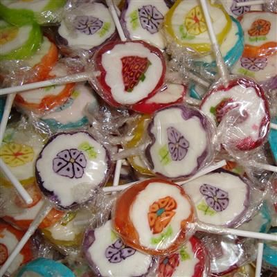 Rock Lollies bloem / fruit 10 stuks / 110gr.
