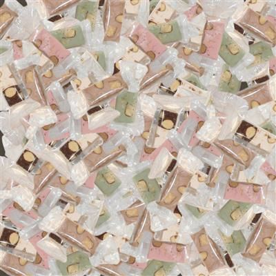 Nougat blokjes Fruitmix / ong. 20 blokjes