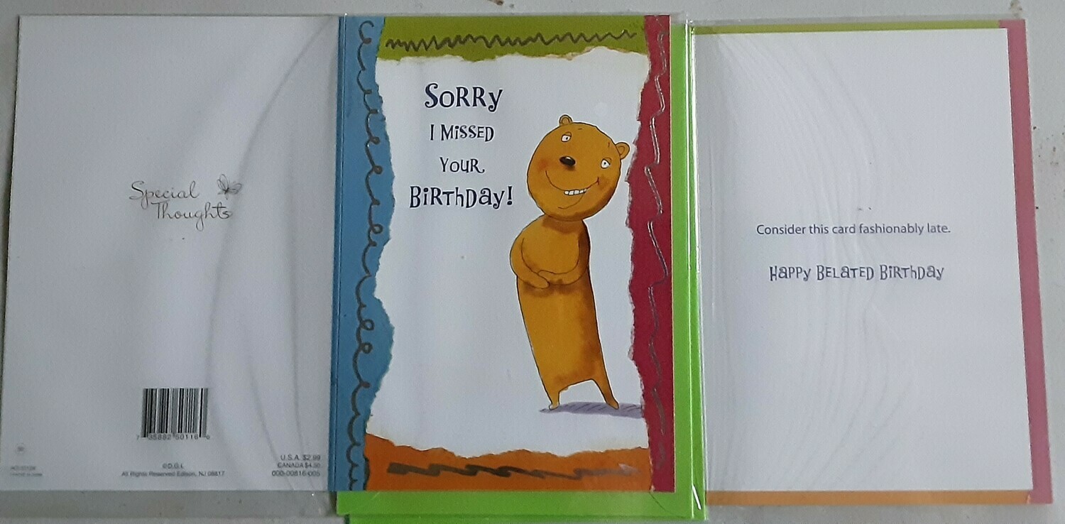 Belated Birthday